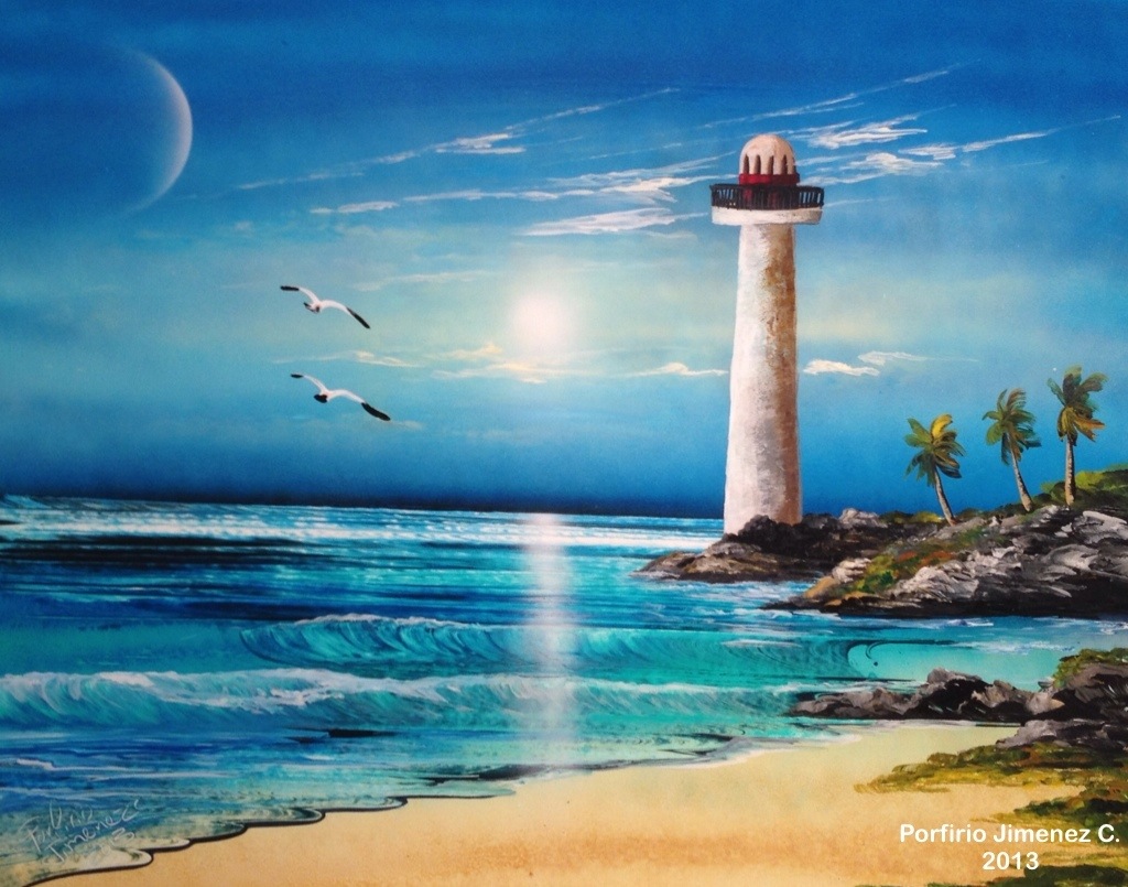 lighthouse and sunrise