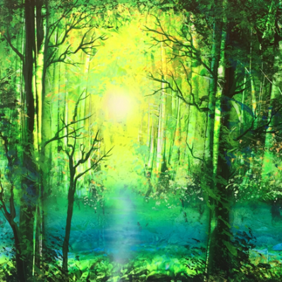 Forest spray paint&nbsp;art
