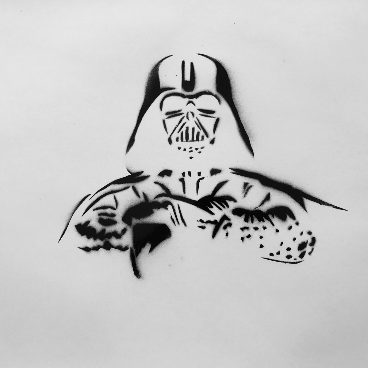 Darth Vader stencil