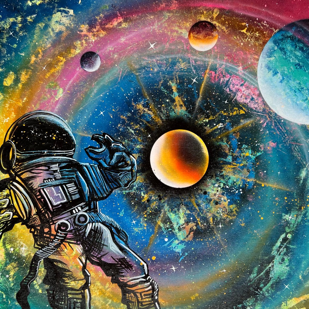 Astronaut and planet’s