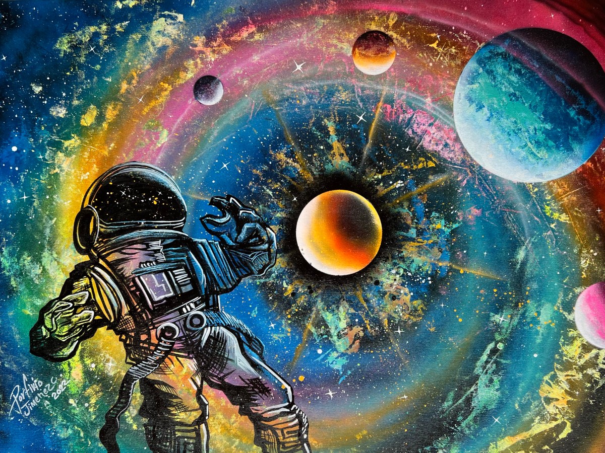 Astronaut and planet’s